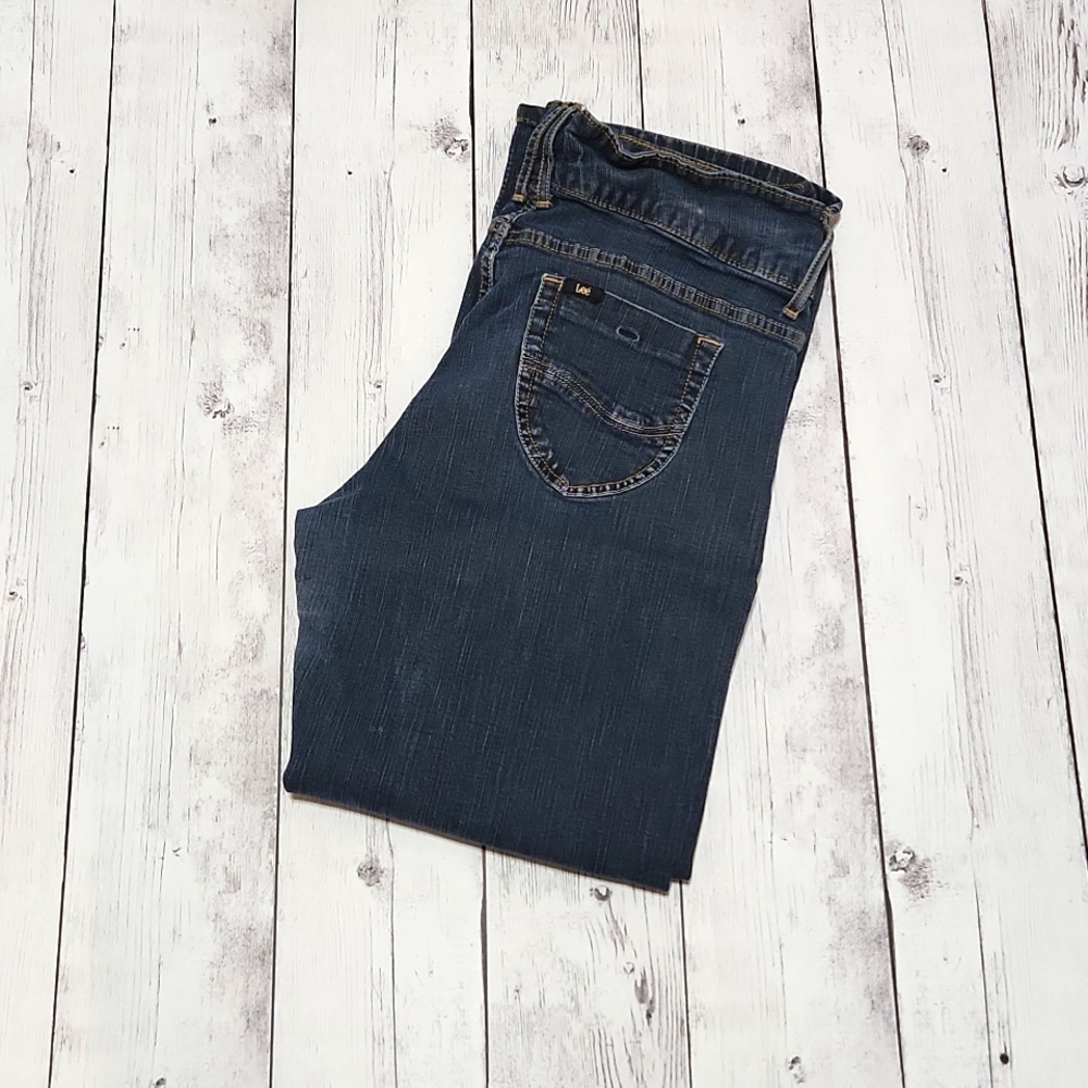 Lee Lower on the waist size 16p Dark wash jeans
